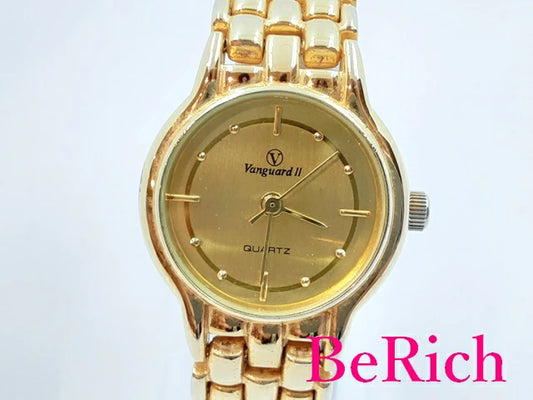 ヴァンガード Vanguard ll レディース 腕時計 ゴールド 文字盤 SS GP ブレス アナログ クォーツ QZ ウォッチ 【中古】【送料無料】 ht5023