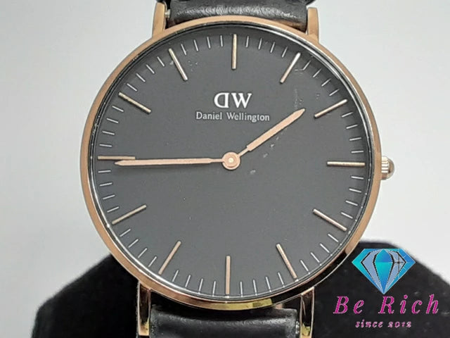 ダニエル ウェリントン Daniel Wellington クラシック 腕時計 B36R13 黒 ブラック SS レザー クォーツ ウォッチ DW 【中古】【送料無料】 ht5052