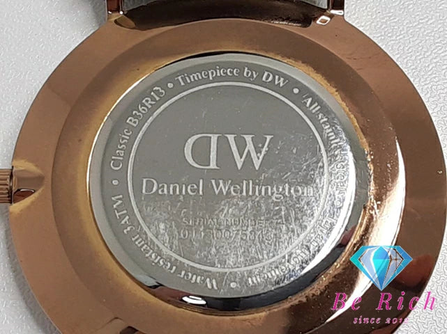 ダニエル ウェリントン Daniel Wellington クラシック 腕時計 B36R13 黒 ブラック SS レザー クォーツ ウォッチ DW 【中古】【送料無料】 ht5052