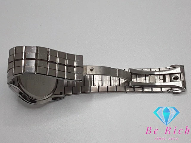 シチズン CITIZEN エクシード エコ ドライブ メンズ 腕時計 デイト H113-T009239 白 ホワイト シルバー 電波 ソーラー アナログ クォーツ QZ ウォッチ EXCEED Eco-Drive 【中古】【送料無料】 ht5058