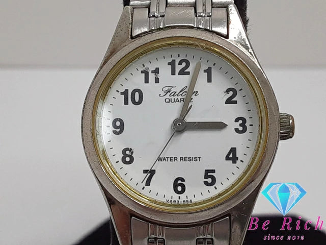 シチズン CITIZEN Q&Q ファルコン falcon レディース 腕時計 白 ホワイト SS ブレス アナログ クォーツ QZ ウォッチ  【中古】【送料無料】 ht5068