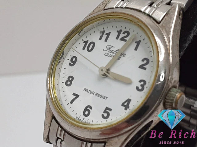 シチズン CITIZEN Q&Q ファルコン falcon レディース 腕時計 白 ホワイト SS ブレス アナログ クォーツ QZ ウォッチ  【中古】【送料無料】 ht5068
