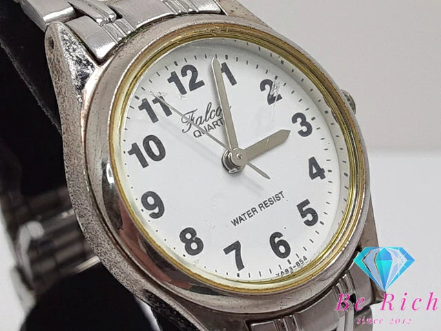 シチズン CITIZEN Q&Q ファルコン falcon レディース 腕時計 白 ホワイト SS ブレス アナログ クォーツ QZ ウォッチ  【中古】【送料無料】 ht5068