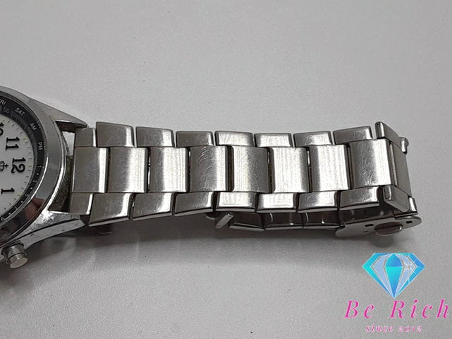 マーシャル MARSHAL 電波 メンズ 腕時計 A.S.18.H 白 ホワイト シルバー SS アナログ クォーツ QZ ウォッチ 【中古】【送料無料】 ht5070