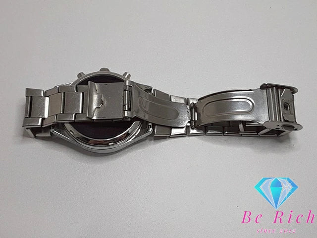 マーシャル MARSHAL 電波 メンズ 腕時計 A.S.18.H 白 ホワイト シルバー SS アナログ クォーツ QZ ウォッチ 【中古】【送料無料】 ht5070