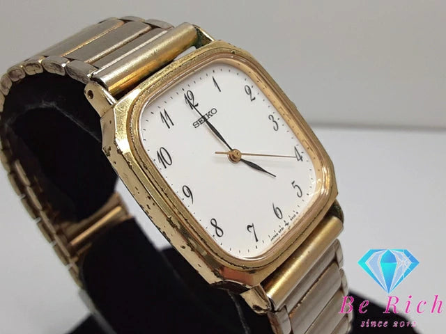 セイコー SEIKO レディース 腕時計 5P31-5270 白 ホワイト ゴールド SS アナログ クォーツ QZ ウォッチ 【中古】【送料無料】 ht5081