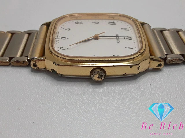セイコー SEIKO レディース 腕時計 5P31-5270 白 ホワイト ゴールド SS アナログ クォーツ QZ ウォッチ 【中古】【送料無料】 ht5081