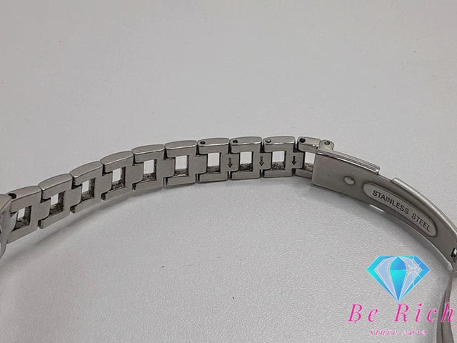 ルビンローザ Rubin Rosa ソーラー レディース 腕時計 R009-SOLTWH 白 ホワイト コンビ SS ロゴ アナログ クォーツ QZ ウォッチ  【中古】【送料無料】 ht5084