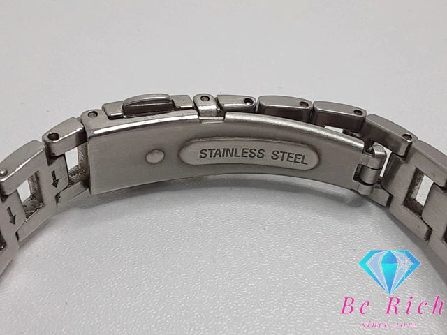 ルビンローザ Rubin Rosa ソーラー レディース 腕時計 R009-SOLTWH 白 ホワイト コンビ SS ロゴ アナログ クォーツ QZ ウォッチ  【中古】【送料無料】 ht5084