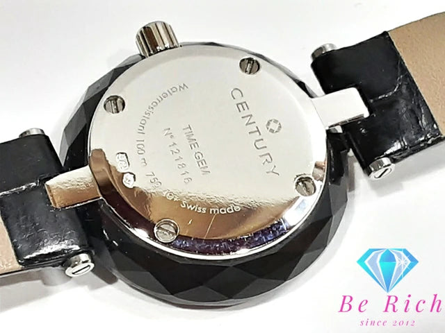 美品 センチュリー CENTURY モーグル 636.7A.F.N5P.58.CYK アレキサンドライト ダイヤモンド K18 WG レディース 腕時計 アナログ クォーツ QZ ウォッチ MOGUL TIME GEM 【中古】【送料無料】 ht5105