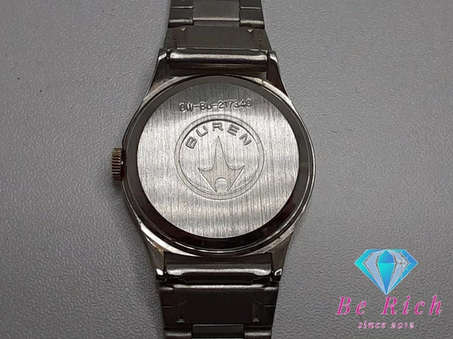 ビューレン BUREN レディース 腕時計 OW-BU-217340 白 ホワイト シルバー ゴールド SS ブレス アナログ クォーツ QZ ウォッチ 【中古】【送料無料】 ht5111
