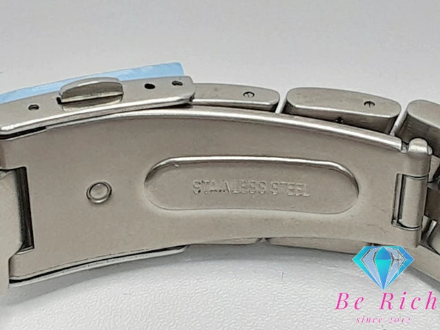 Brittz クロノグラフ メンズ 腕時計 デイト BL-W1-002 白 ホワイト シルバー SS ブレス アナログ クォーツ QZ ウォッチ   【中古】【送料無料】 ht5114