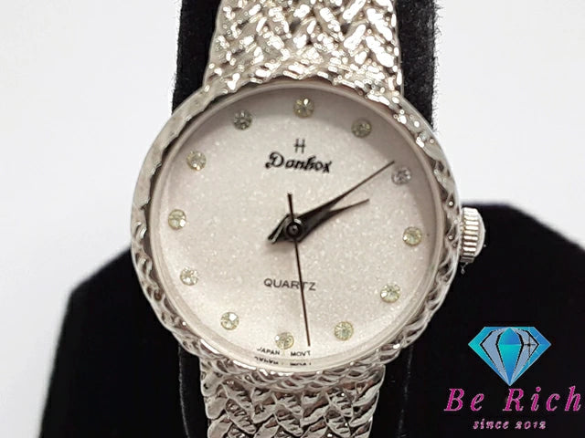 Danhox レディース 時計 白 ホワイト シルバー SS アナログ クォーツ QZ ウォッチ 【中古】【送料無料】 ht5170