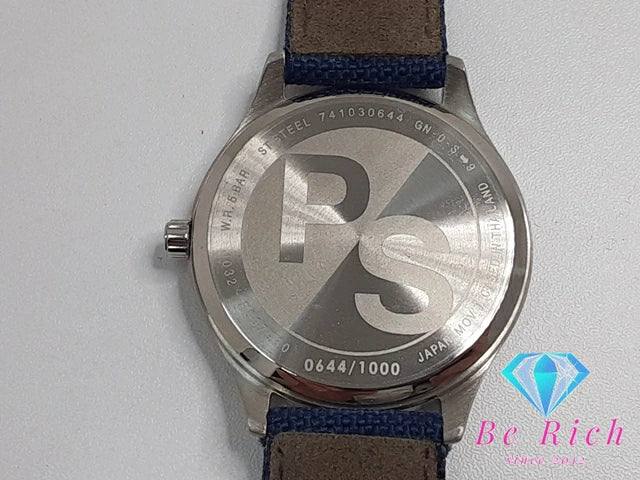 ポールスミス Paul Smith メンズ 腕時計 1032-R00790 ネイビー 紺 SS キャンバス ブレス アナログ クォーツ QZ ウォッチ  【中古】【送料無料】 ht5185