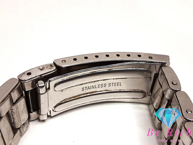 タイメックス TIMEX インディグロ メンズ 腕時計 デイト CR2016 CELL 白 ホワイト SS アナログ クォーツ QZ ウォッチ 【中古】【送料無料】 ht5198