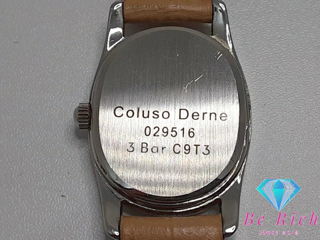 コルソデルーネ coluso derne レディース 腕時計 白 ホワイト アイボリー SS レザー ブレス アナログ  クォーツ QZ ウォッチ 【中古】【送料無料】ht5227