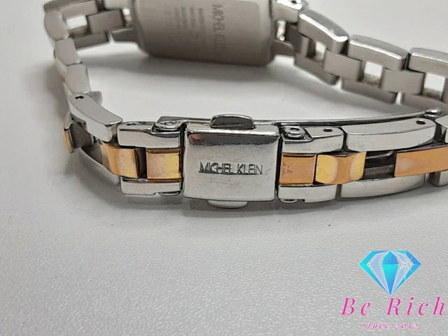 ミッシェル クラン MICHEL KLEIN レディース 腕時計 1N01-K995 白 ホワイト シルバー ゴールド SS ブレス アナログ クォーツ QZ ウォッチ 【中古】【送料無料】 ht5244