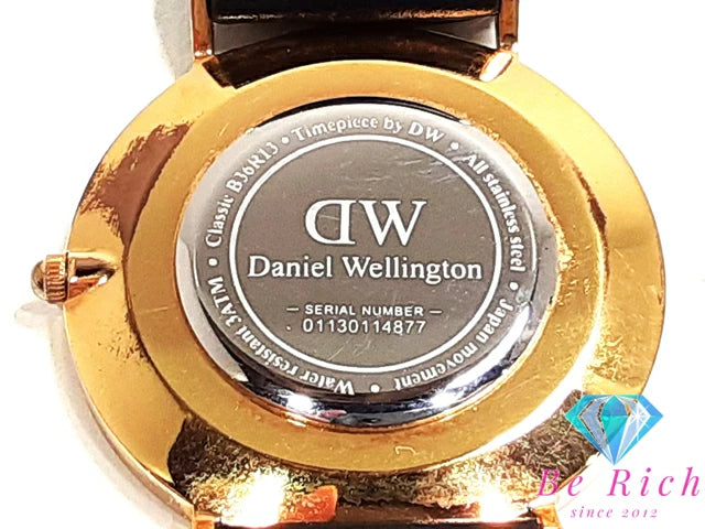 ダニエル ウェリントン Daniel Wellington クラシック シェフィールド ブラック レディース 腕時計 DW00100139 SS レザー アナログ クォーツ QZ ウォッチ DW CLASSIC SHEFFIELD BLACK 【中古】【送料無料】 ht5278