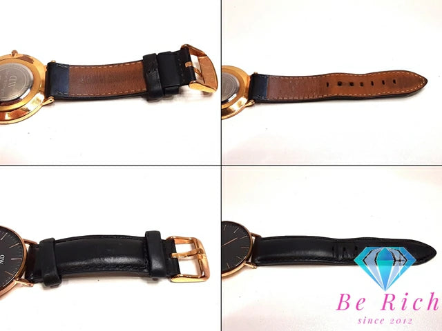 ダニエル ウェリントン Daniel Wellington クラシック シェフィールド ブラック レディース 腕時計 DW00100139 SS レザー アナログ クォーツ QZ ウォッチ DW CLASSIC SHEFFIELD BLACK 【中古】【送料無料】 ht5278