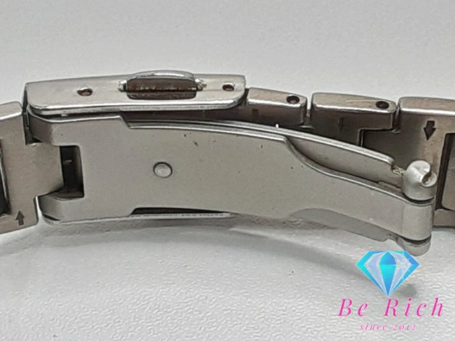 マウロ ジェラルディ Mauro Jerardi ソーラー レディース 腕時計 MJ-040 白 ホワイト シルバー チタニウム チタン ブレス ロゴ アナログ クォーツ QZ ウォッチ  【中古】【送料無料】 ht5303