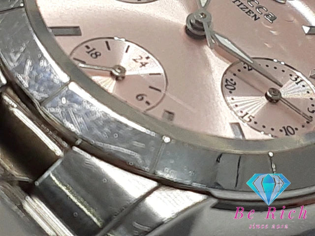 シチズン CITIZEN ウィッカ Wicca レディース 腕時計 デイデイト 6329-SO04942 ピンク シルバー ゴールド SS ブレス アナログ クォーツ QZ ウォッチ 【中古】【送料無料】 ht5312