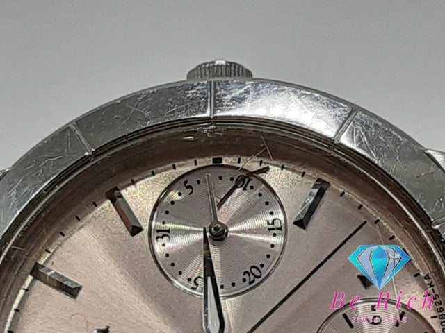 シチズン CITIZEN ウィッカ Wicca レディース 腕時計 デイデイト 6329-SO04942 ピンク シルバー ゴールド SS ブレス アナログ クォーツ QZ ウォッチ 【中古】【送料無料】 ht5312