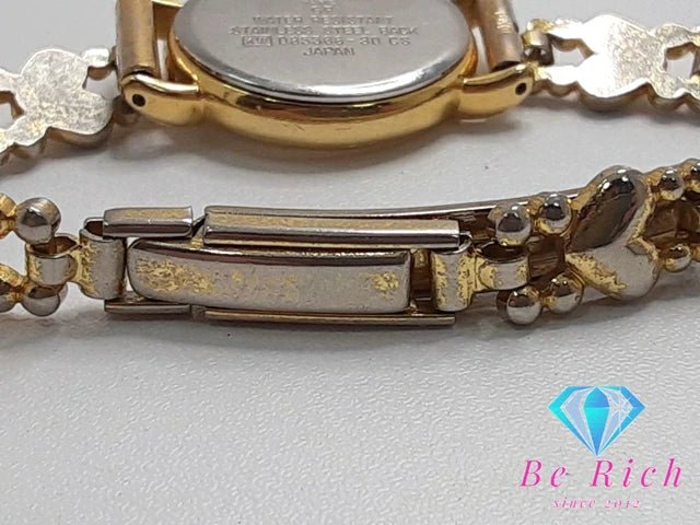 マリ クレール Marie Claire レディース 腕時計 D85566-30CS 白 ホワイト ゴールド SS ブレス アナログ クォーツ QZ ウォッチ  【中古】 【送料無料】 ht5314