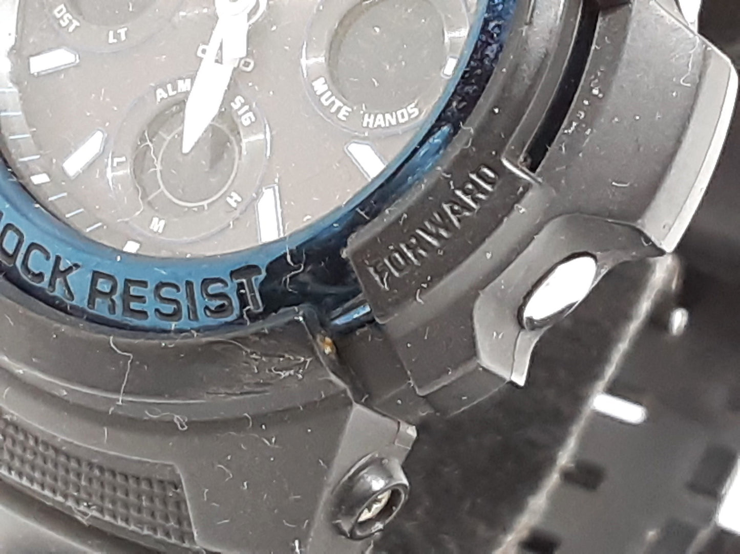 カシオ CASIO G-SHOCK メンズ 腕時計 AWG-M100A タフ ソーラー 黒 ブラック 樹脂 ブレス クォーツ QZ スタンダード ジーショック 【中古】【送料無料】ht5333