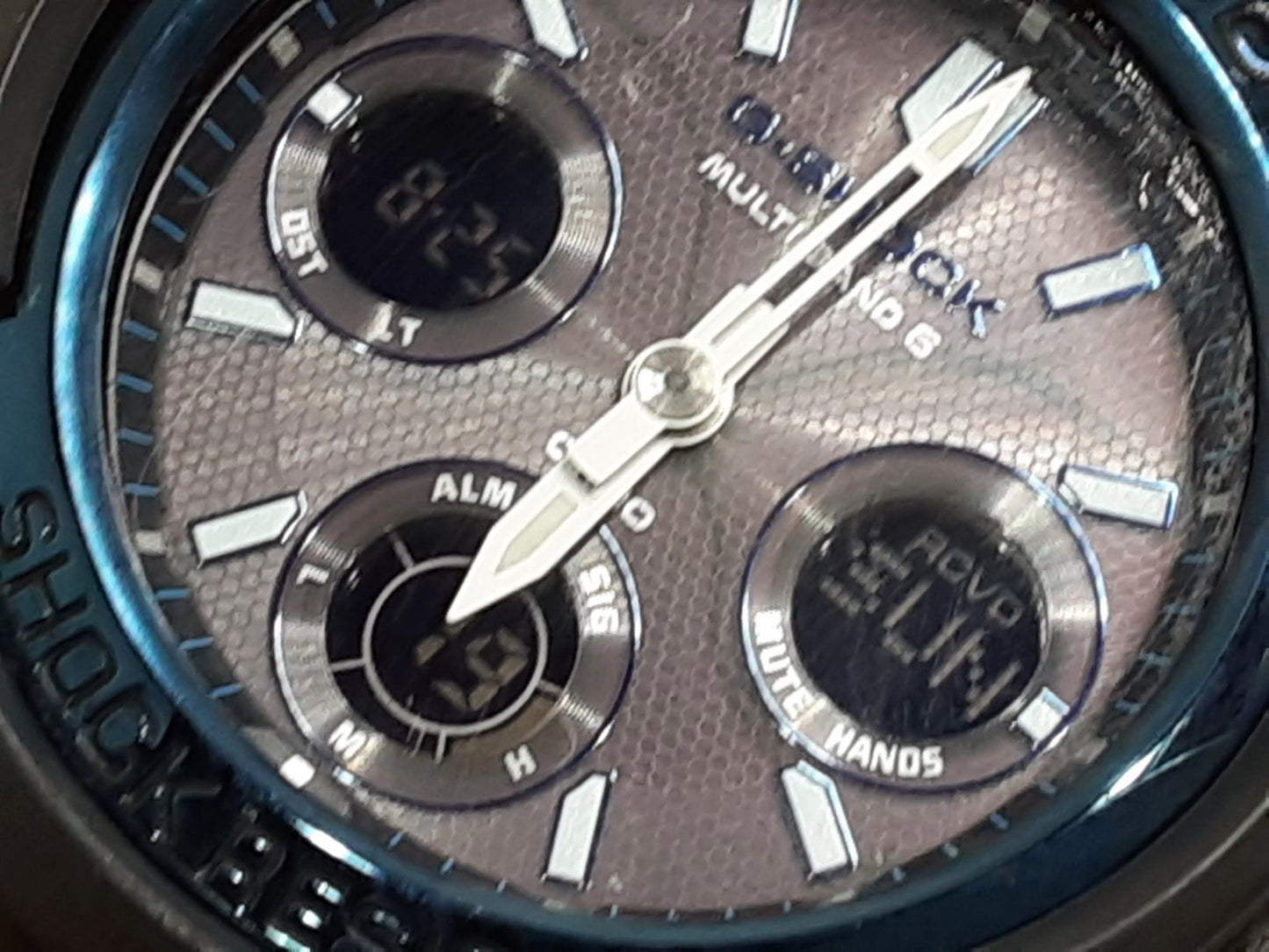 カシオ CASIO G-SHOCK メンズ 腕時計 AWG-M100A タフ ソーラー 黒 ブラック 樹脂 ブレス クォーツ QZ スタンダード ジーショック 【中古】【送料無料】ht5333