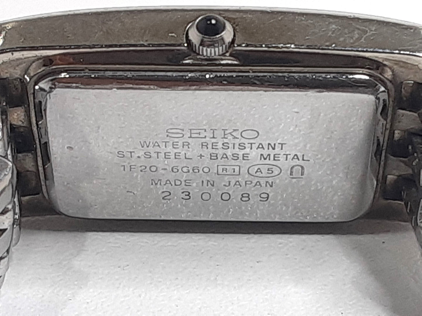 セイコー SEIKO エクセリーヌ レディース 腕時計 1F20-6G60 スクエア 白 ホワイト シルバー SS ブレス アナログ クォーツ QZ ウォッチ EXCELINE 【中古】【送料無料】ht5336