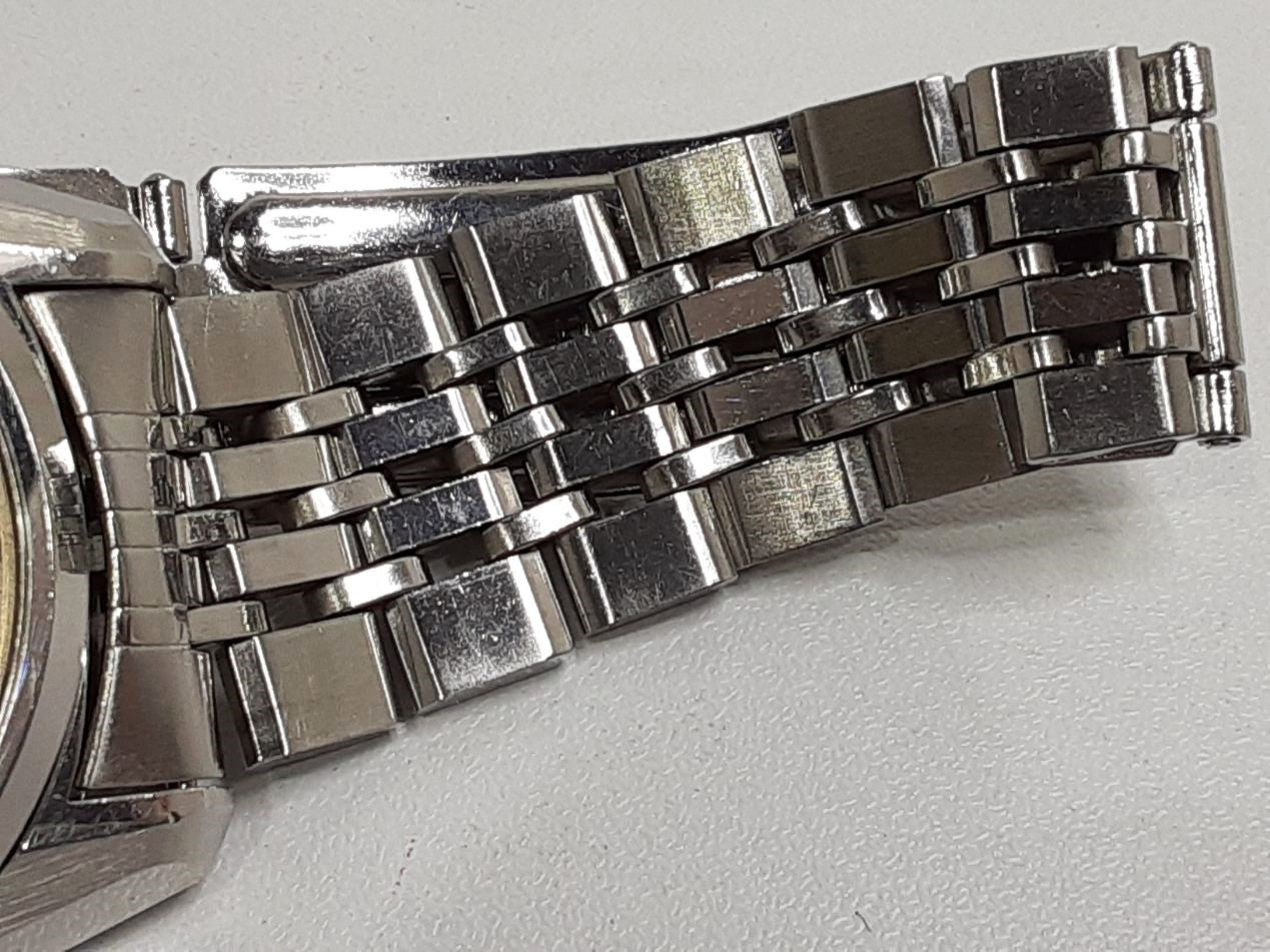 OH済 キング セイコー KING SEIKO 56KS ハイビート クロノメーター 自動巻き メンズ 腕時計 デイデイト 5626-7040 シルバー SS ブレス アナログ オートマ AT ウォッチ アンティーク ヴィンテージ HI-BEAT ワンピースケース  【中古】【送料無料】 ht5340