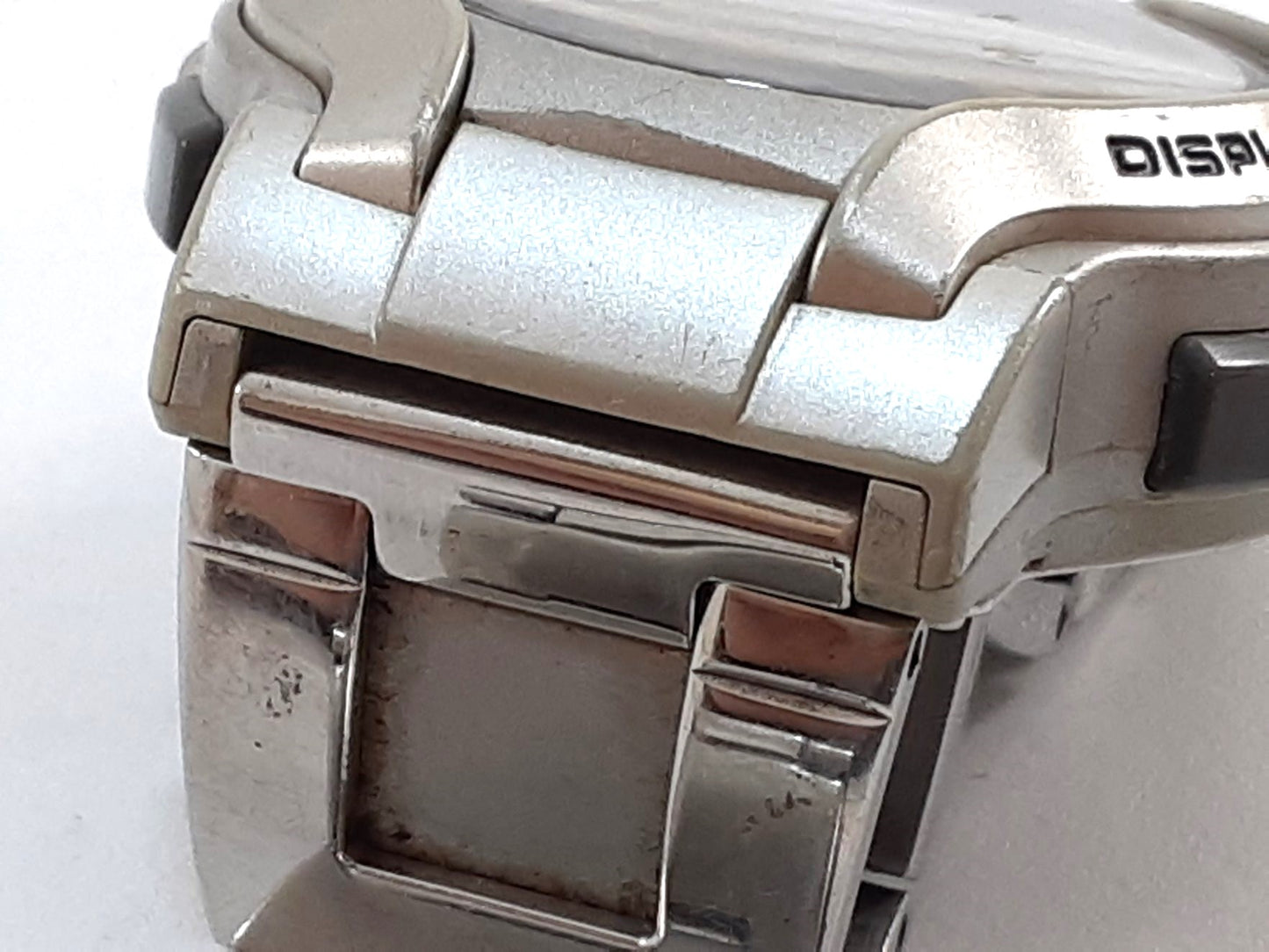 カシオ CASIO ウェーブセプター データ バンク 電波 メンズ腕時計 WVA-200 グレー シルバー SS ブレス アナデジ アナログ デジタル クォーツ QZ ウォッチ WAVE CEPTOR DETA BANK 【中古】【送料無料】 ht5354