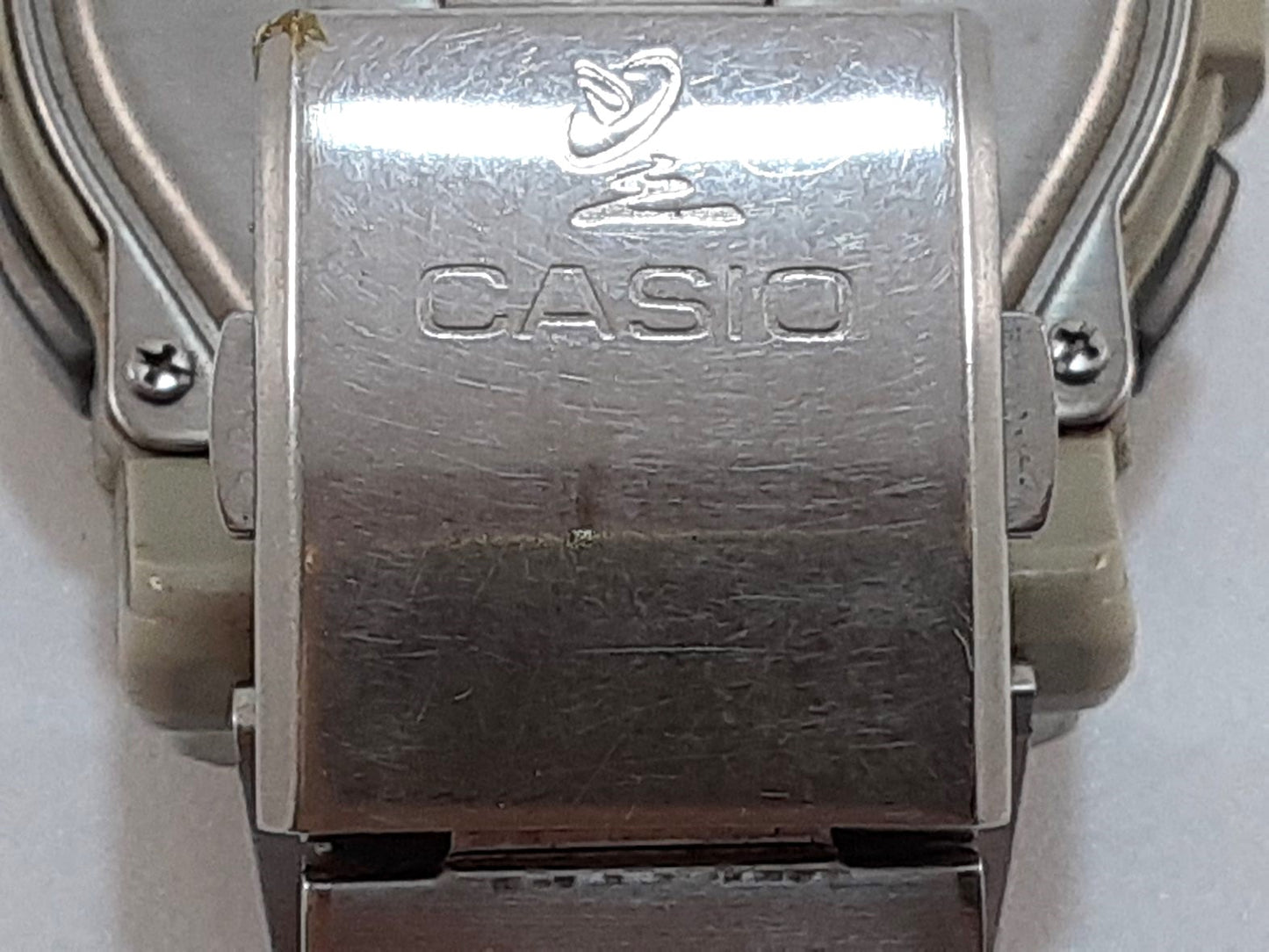 カシオ CASIO ウェーブセプター データ バンク 電波 メンズ腕時計 WVA-200 グレー シルバー SS ブレス アナデジ アナログ デジタル クォーツ QZ ウォッチ WAVE CEPTOR DETA BANK 【中古】【送料無料】 ht5354