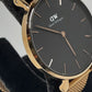 ダニエル ウェリントン Daniel Wellington クラシック B32R1 32MM レディース 腕時計 黒 ブラック ゴールド SS GP ブレス アナログ クォーツ QZ ウォッチ DW CLASSIC  【中古】【送料無料】 ht5366