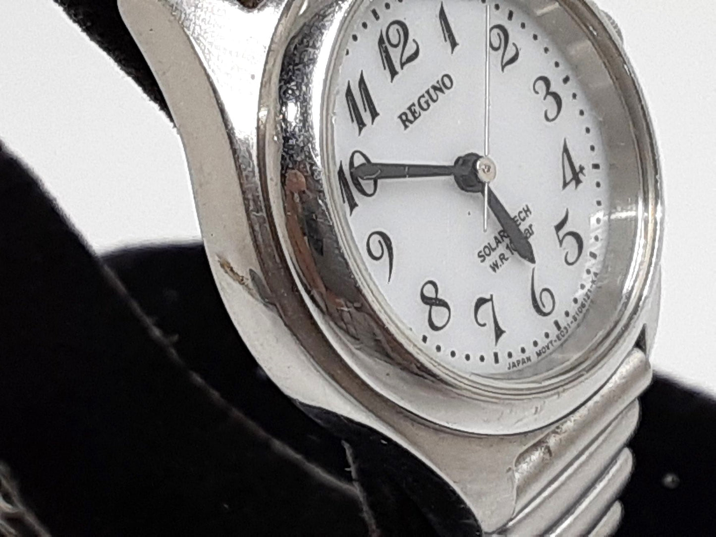 シチズン CITIZEN レグノ ソーラー テック スタンダード レディース 腕時計 RS26-0541C E031-S072913 白 ホワイト シルバー SS ブレス アナログ クォーツ QZ ウォッチ REGUNO 【中古】【送料無料】 ht5368