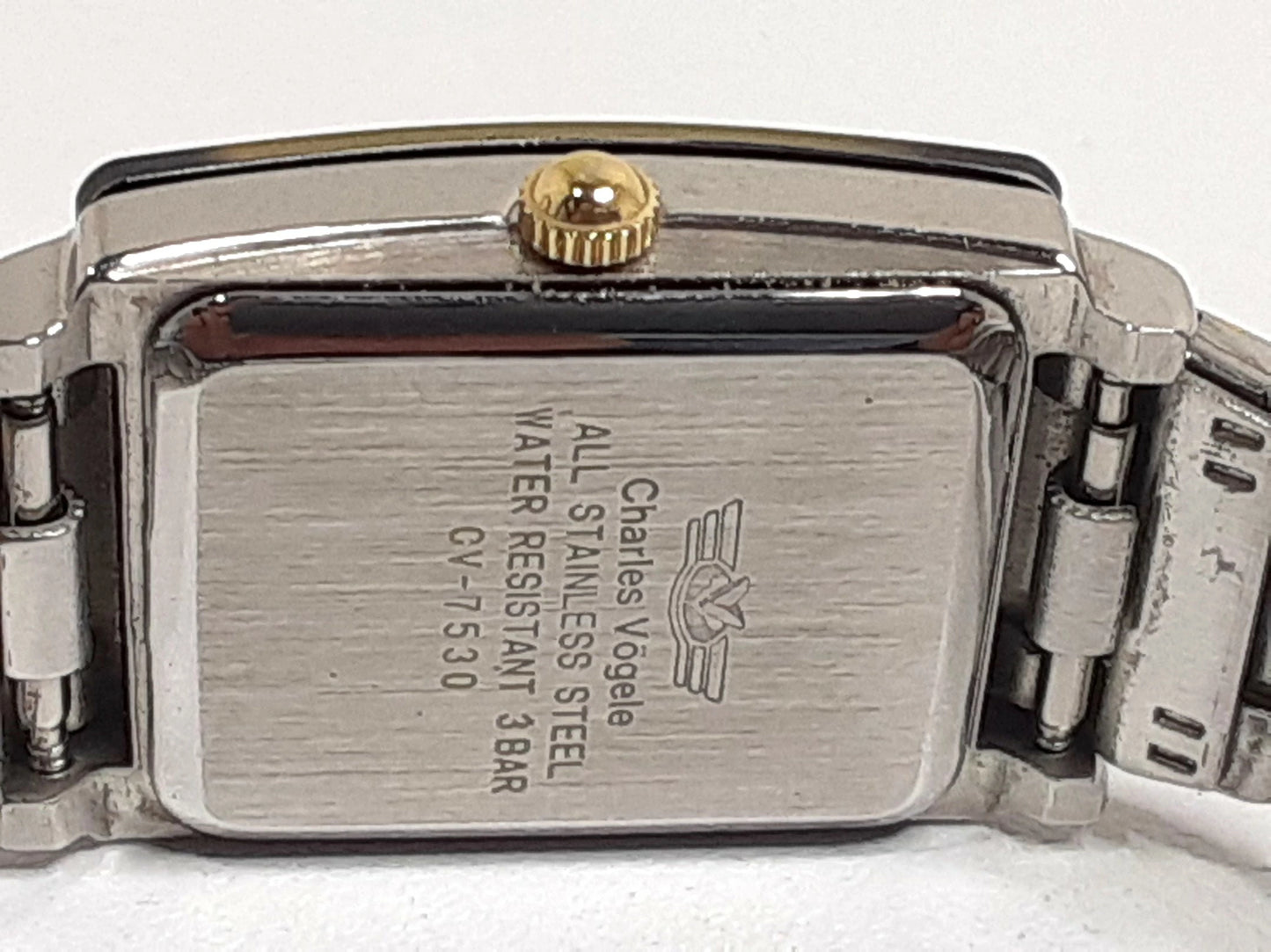 シャルル ホーゲル Charles Vogele レディース 腕時計 CV-7530 ブラック 黒 シルバー ゴールド SS ブレス アナログ クォーツ QZ ウォッチ  【中古】【送料無料】 ht5370