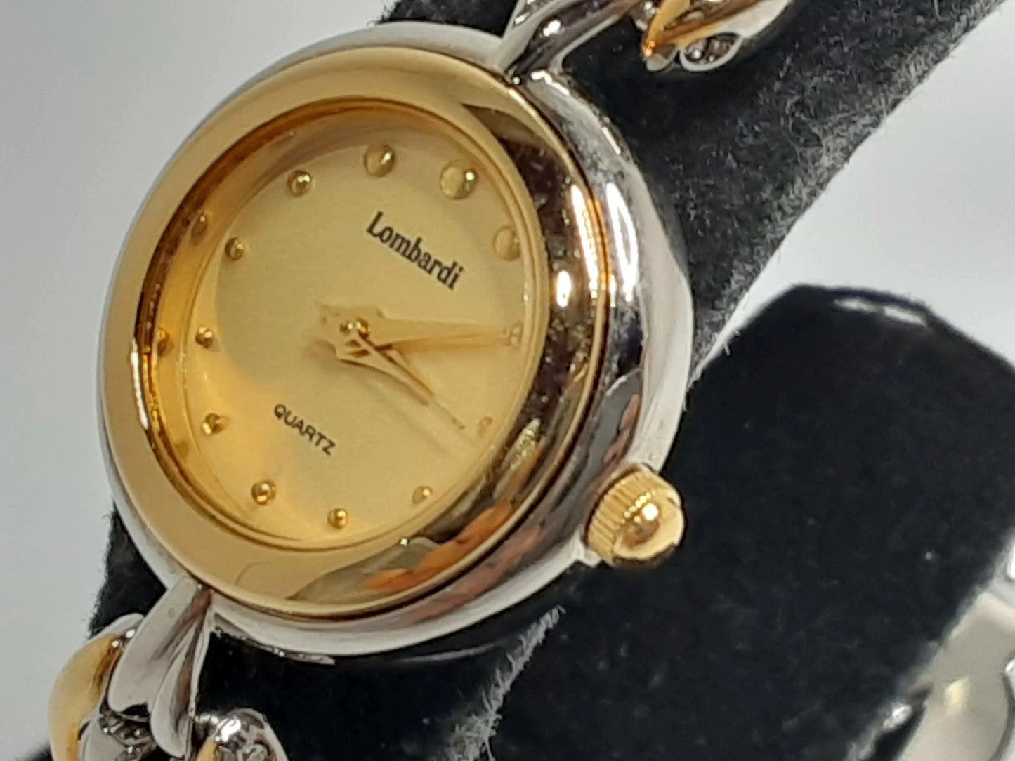 ロンバルディ Lombardi レディース 腕時計 219695A ゴールド シルバー SS GP ブレス アナログ クォーツ QZ ウォッチ  【中古】【送料無料】 ht5371