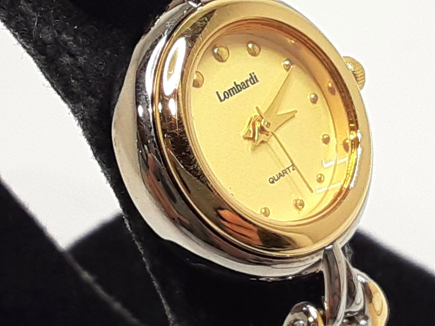 ロンバルディ Lombardi レディース 腕時計 219695A ゴールド シルバー SS GP ブレス アナログ クォーツ QZ ウォッチ  【中古】【送料無料】 ht5371