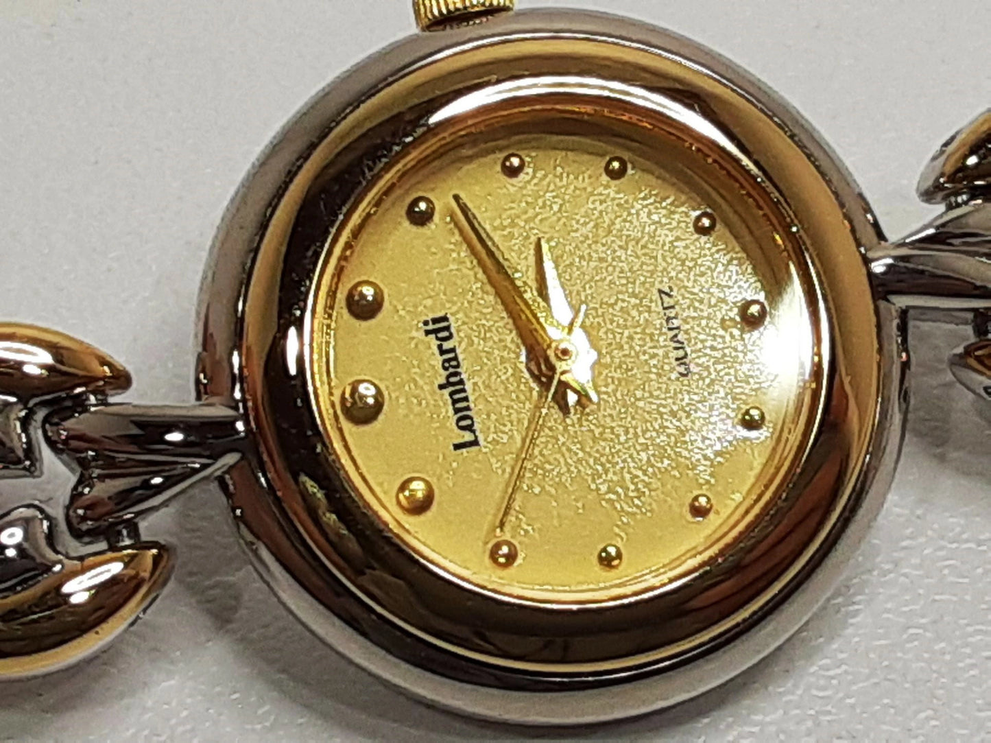 ロンバルディ Lombardi レディース 腕時計 219695A ゴールド シルバー SS GP ブレス アナログ クォーツ QZ ウォッチ  【中古】【送料無料】 ht5371