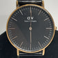 ダニエル ウェリントン Daniel Wellington クラシック 36MM 腕時計 黒 ブラック 茶 ブラウン SS レザー ブレス アナログ クォーツ QZ ウォッチ DW CLASSIC 【中古】【送料無料】 ht5372