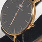 ダニエル ウェリントン Daniel Wellington クラシック 36MM 腕時計 黒 ブラック 茶 ブラウン SS レザー ブレス アナログ クォーツ QZ ウォッチ DW CLASSIC 【中古】【送料無料】 ht5372