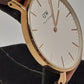 ダニエル ウェリントン Daniel Wellington クラシック 36MM 腕時計 B36R9 白 ホワイト 茶 ブラウン SS レザー ブレス アナログ クォーツ QZ ウォッチ DW CLASSIC 【中古】【送料無料】 ht5373