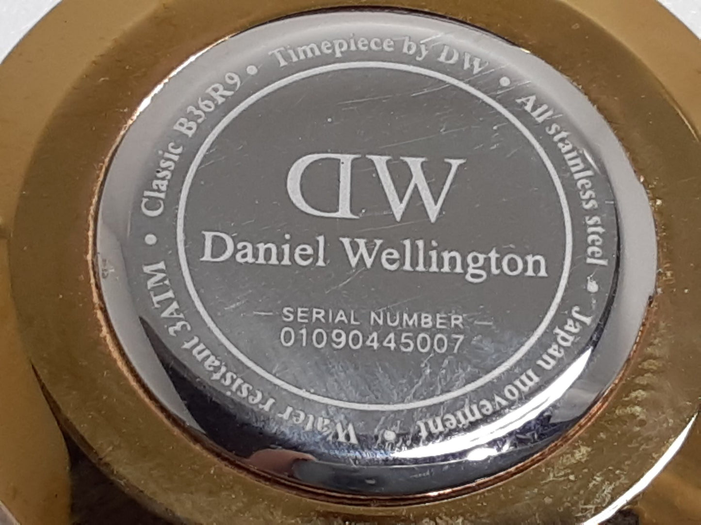 ダニエル ウェリントン Daniel Wellington クラシック 36MM 腕時計 B36R9 白 ホワイト 茶 ブラウン SS レザー ブレス アナログ クォーツ QZ ウォッチ DW CLASSIC 【中古】【送料無料】 ht5373