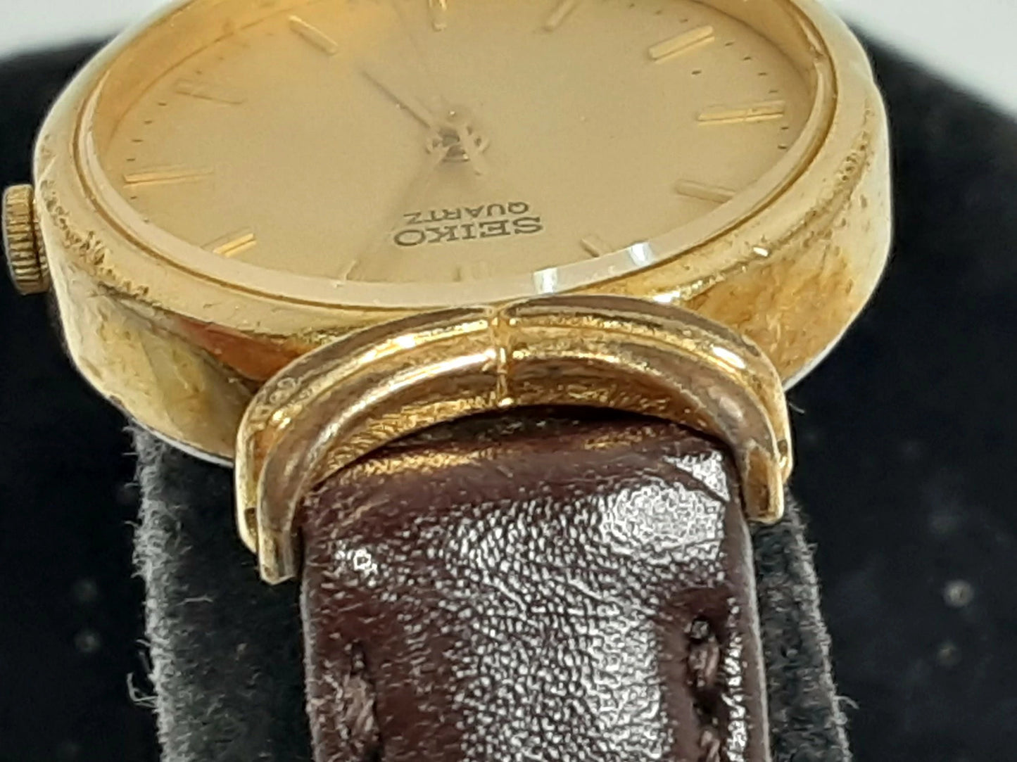 セイコー SEIKO レディース 腕時計 3421-5150 ゴールド ブラウン 茶 SS レザー アナログ クオーツ QZ ウォッチ 【中古】【送料無料】 ht5380