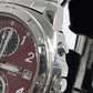 セイコー SEIKO クロノグラフ メンズ 腕時計 デイト 7T92-0LA0 ボルドー シルバー SS ブレス アナログ クォーツ QZ ウォッチ 【中古】【送料無料】 ht5384