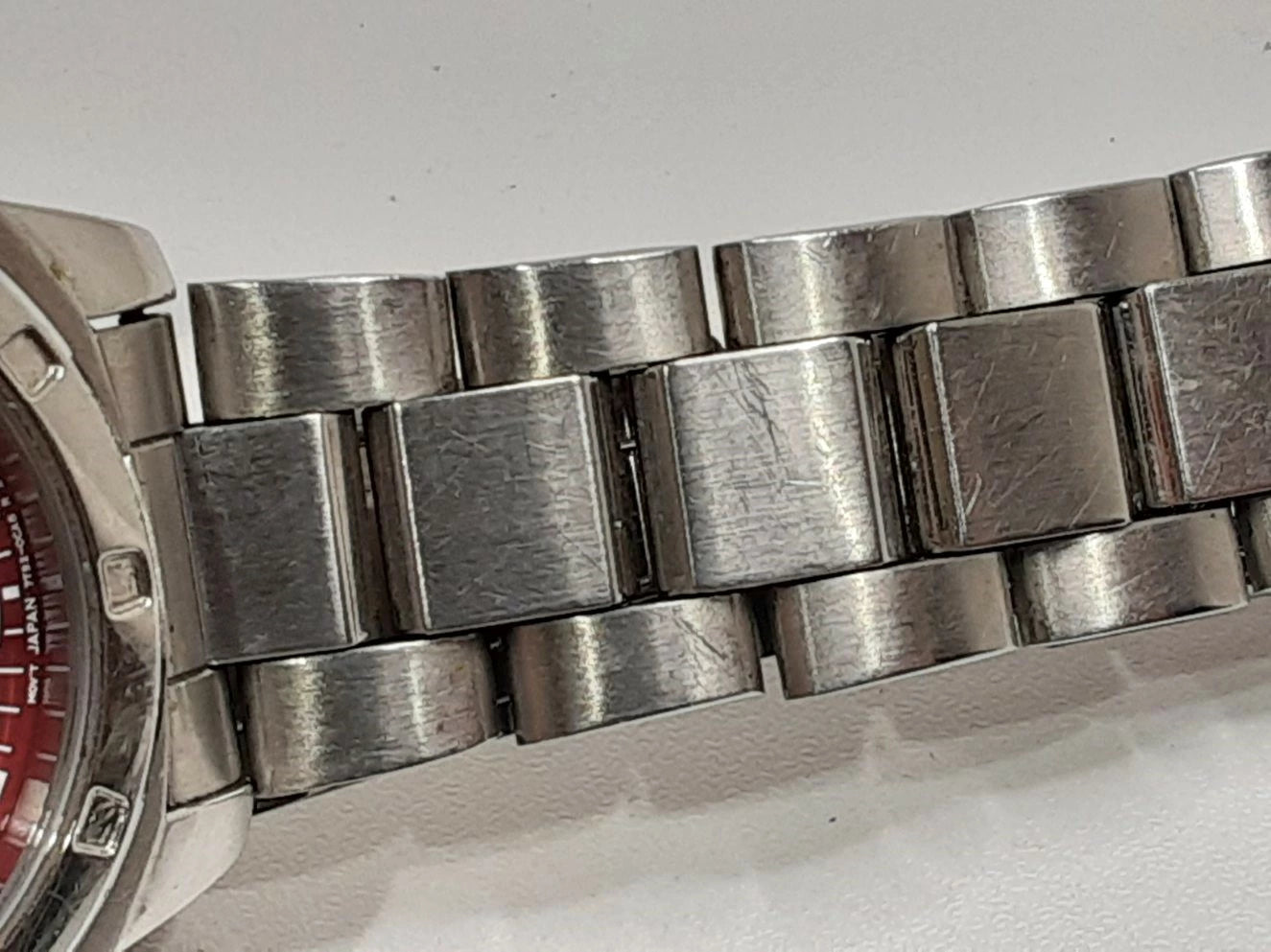 セイコー SEIKO クロノグラフ メンズ 腕時計 デイト 7T92-0LA0 ボルドー シルバー SS ブレス アナログ クォーツ QZ ウォッチ 【中古】【送料無料】 ht5384