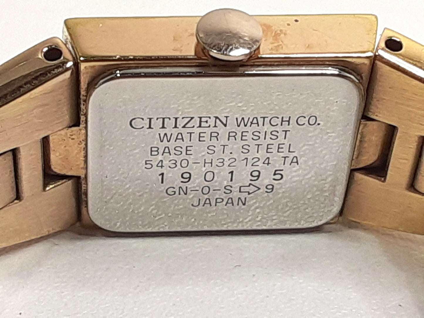 シチズン CITIZEN Xc レディース 腕時計 5430-H32124 スクエア シャンパン ゴールド SS GP ブレス アナログ クォーツ QZ ウォッチ クロスシー  【中古】【送料無料】 ht5387