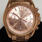 マイケルコース MICHAEL KORS ブラッドショー クロノグラフ レディース 腕時計 デイト MK5503 ピンク ローズ ゴールド SS GP アナログ クォーツ QZ ウォッチ Bradshaw 【中古】【送料無料】 ht5390