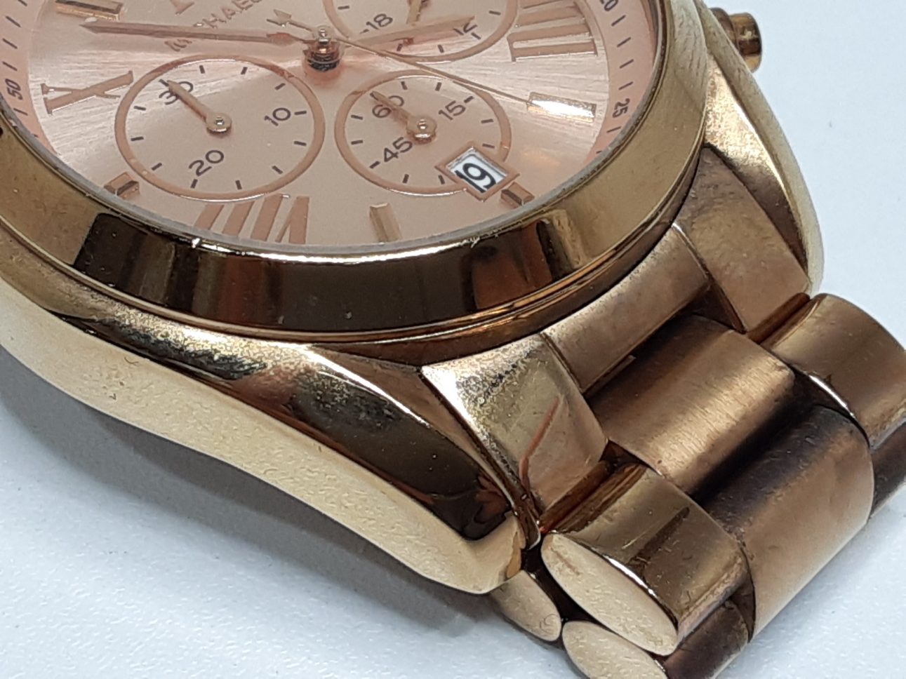 マイケルコース MICHAEL KORS ブラッドショー クロノグラフ レディース 腕時計 デイト MK5503 ピンク ローズ ゴールド SS GP アナログ クォーツ QZ ウォッチ Bradshaw 【中古】【送料無料】 ht5390