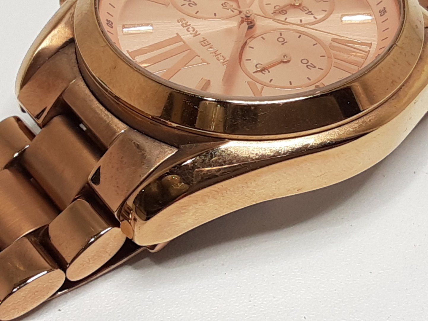 マイケルコース MICHAEL KORS ブラッドショー クロノグラフ レディース 腕時計 デイト MK5503 ピンク ローズ ゴールド SS GP アナログ クォーツ QZ ウォッチ Bradshaw 【中古】【送料無料】 ht5390